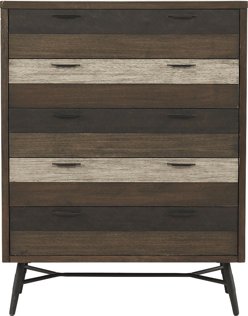 Midtown Loft Brown Dark Wood Chest | Rooms to Go