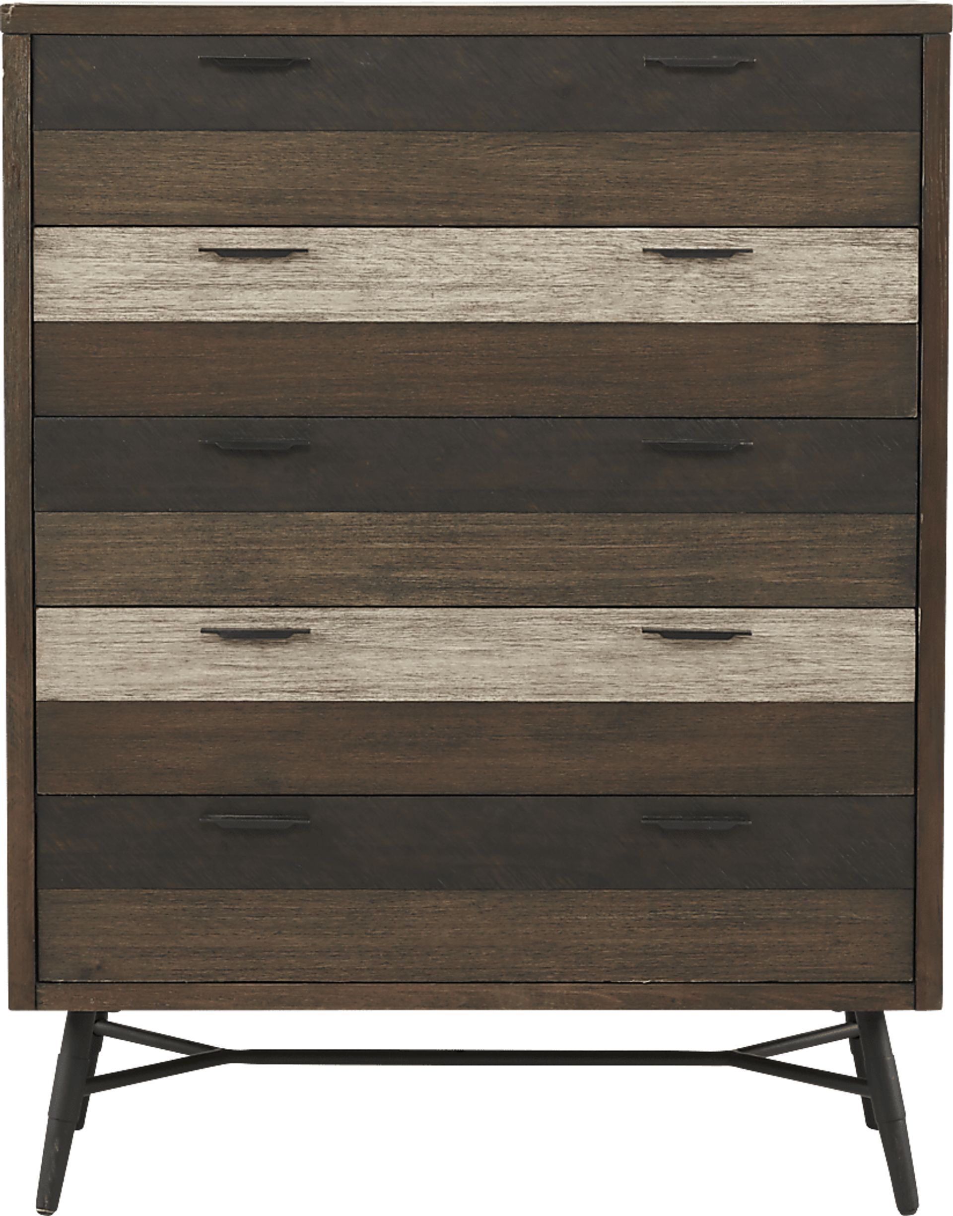 Midtown Loft Brown 5 Pc King Panel Bedroom - Image 5