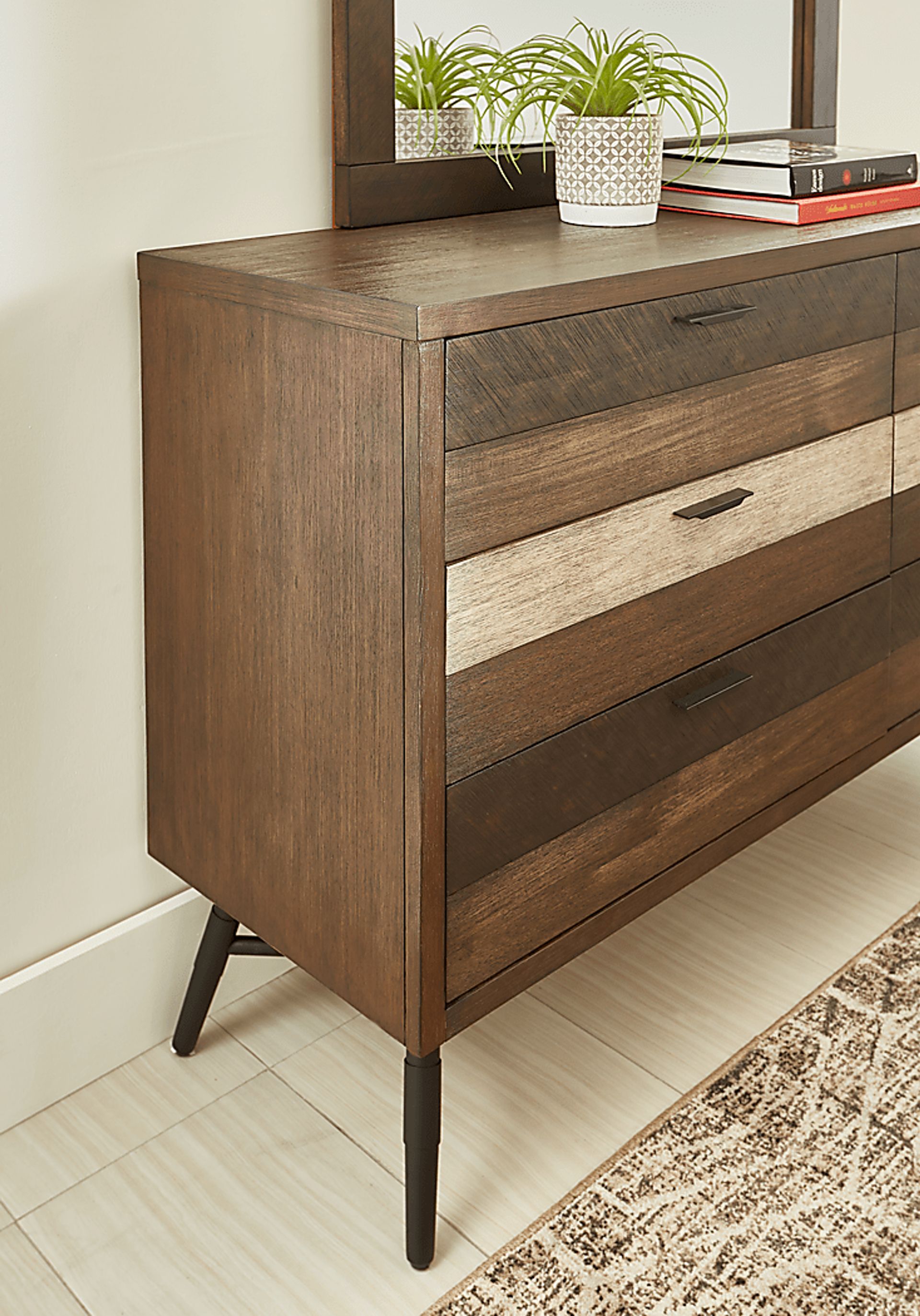 Midtown Loft Brown 7 Pc King Panel Bedroom - Image 7