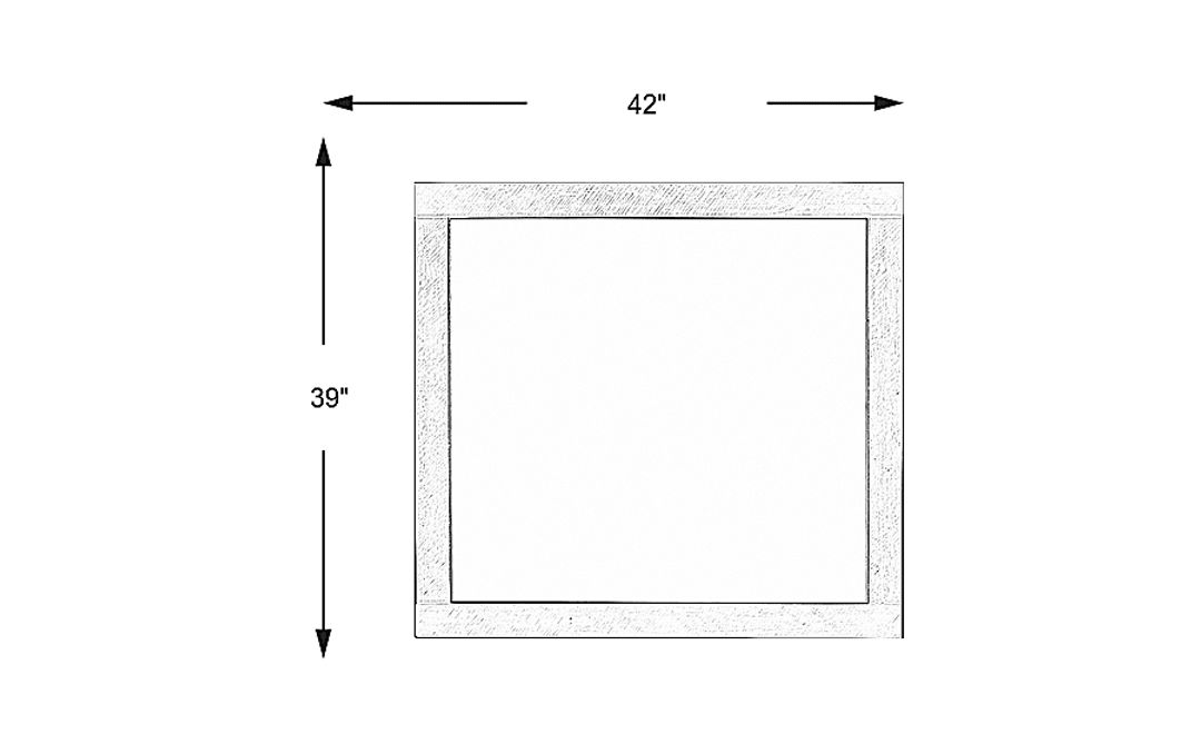 Midtown Loft Brown Mirror