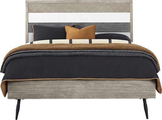 Midtown Loft Gray 3 Pc King Panel Bed