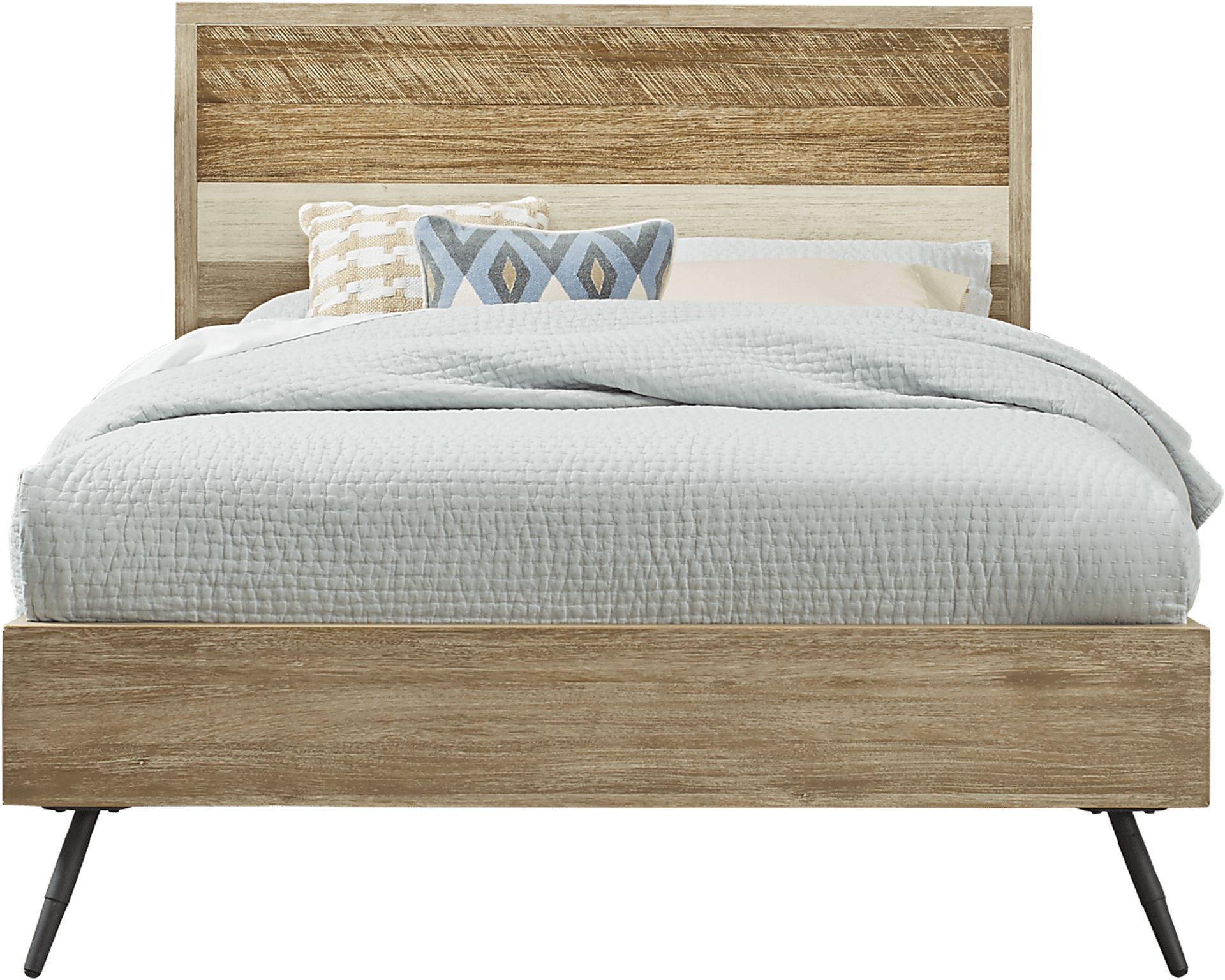 Midtown Loft Natural 3 Pc Queen Panel Bed - Image 1