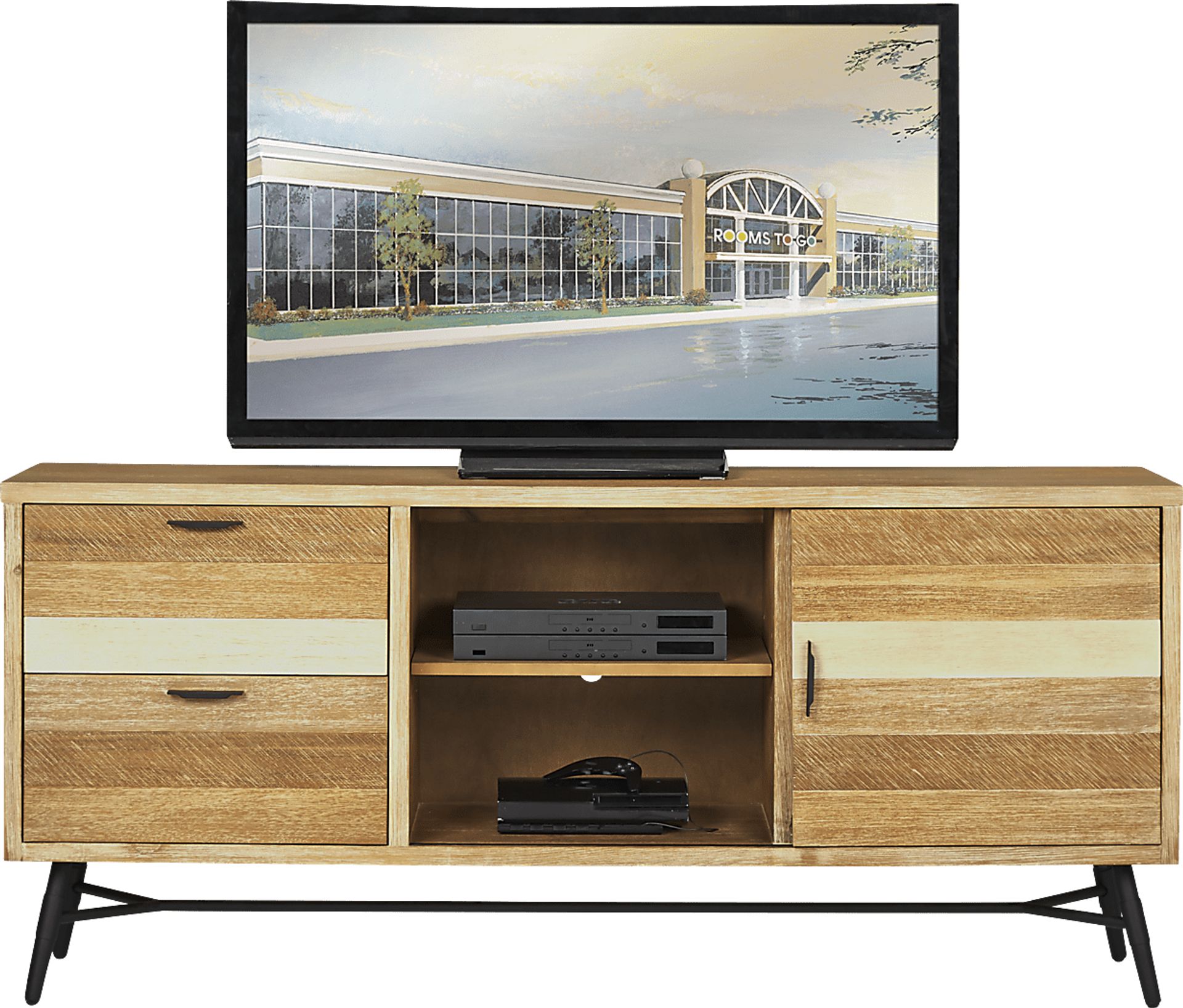 Midtown Loft Natural 72 in. Console - Image 1
