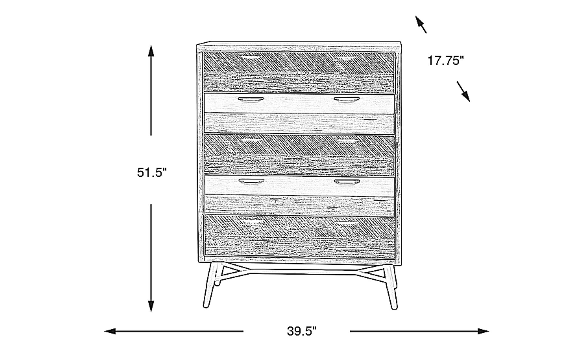 Dimension Image. Please refer to the Dimension Tab on this page for dimension details.