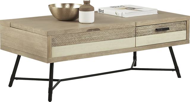 Midtown Loft Natural Lift-Top Cocktail Table - Thumbnail - Image 2