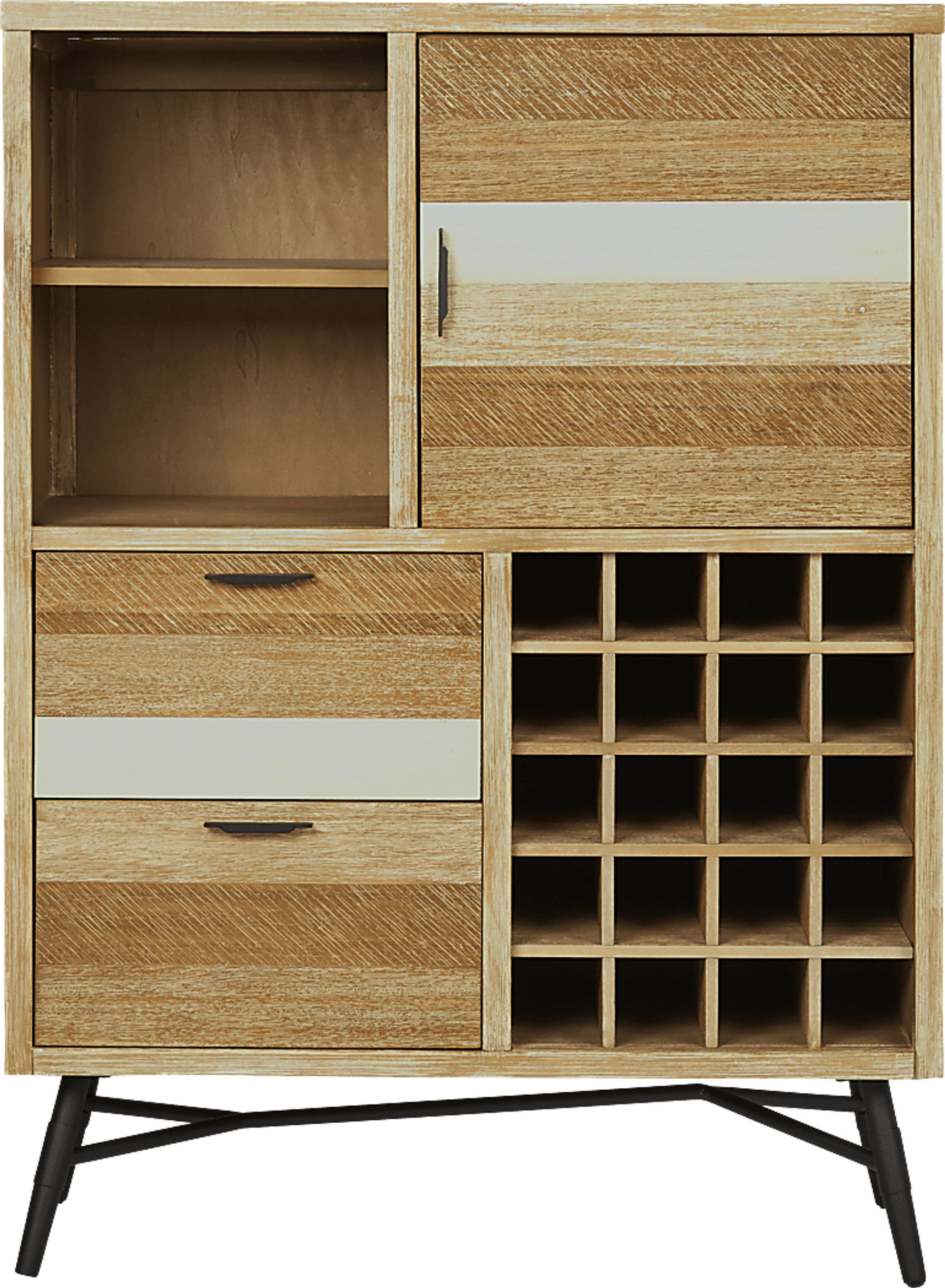 Midtown Loft Natural Wine Cabinet - Image 1