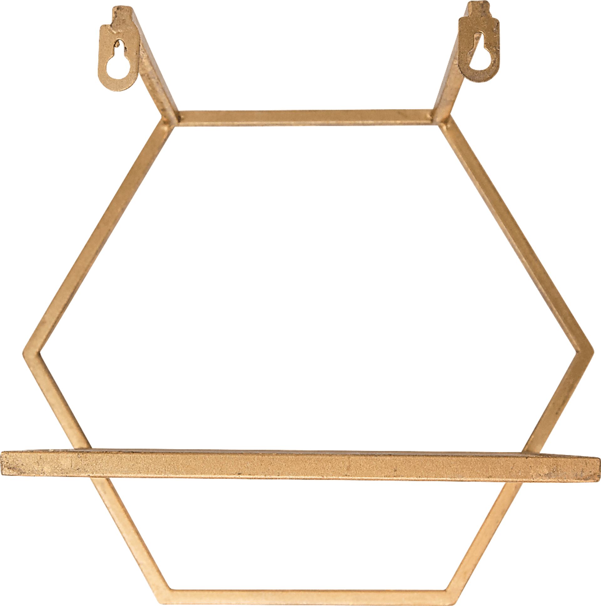 Midwoode Gold Wall Shelf, Set of 3 - Image 3