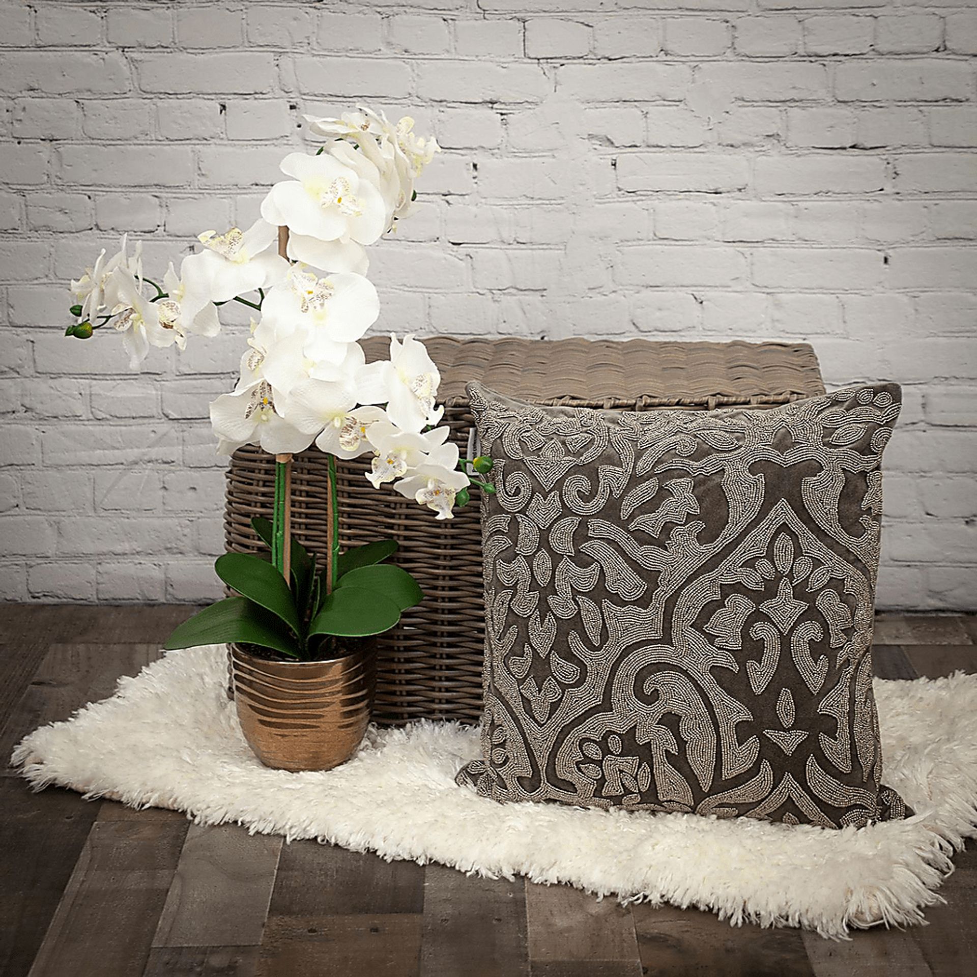 Midzi Gray Accent Pillow - Image 3