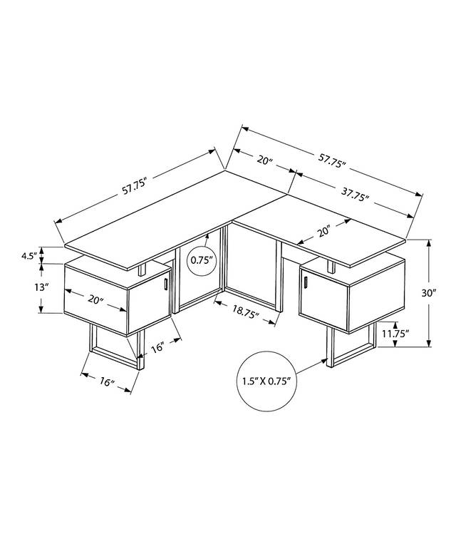 Miener Black Desk - Thumbnail - Image 5