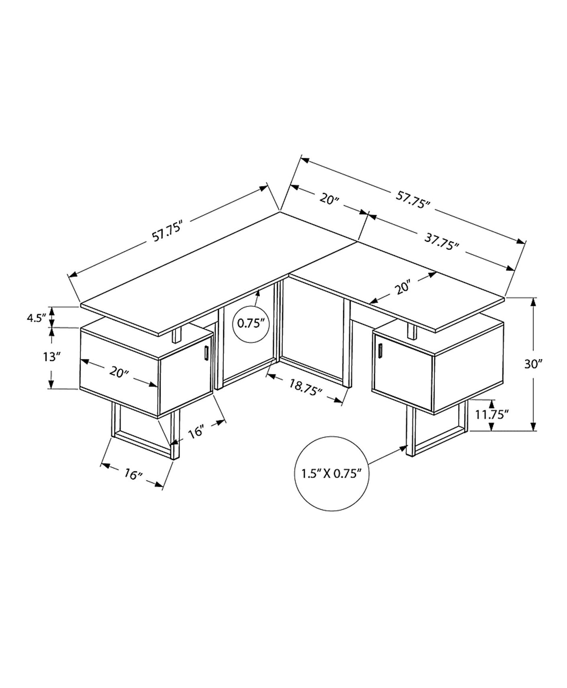 Miener White Desk - Image 5