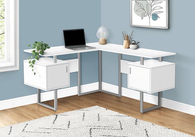 Miener White Desk - Thumbnail - Image 2