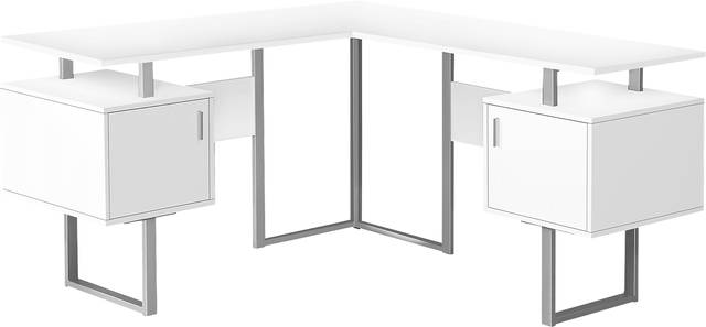 Miener White Desk - Thumbnail - Image 1