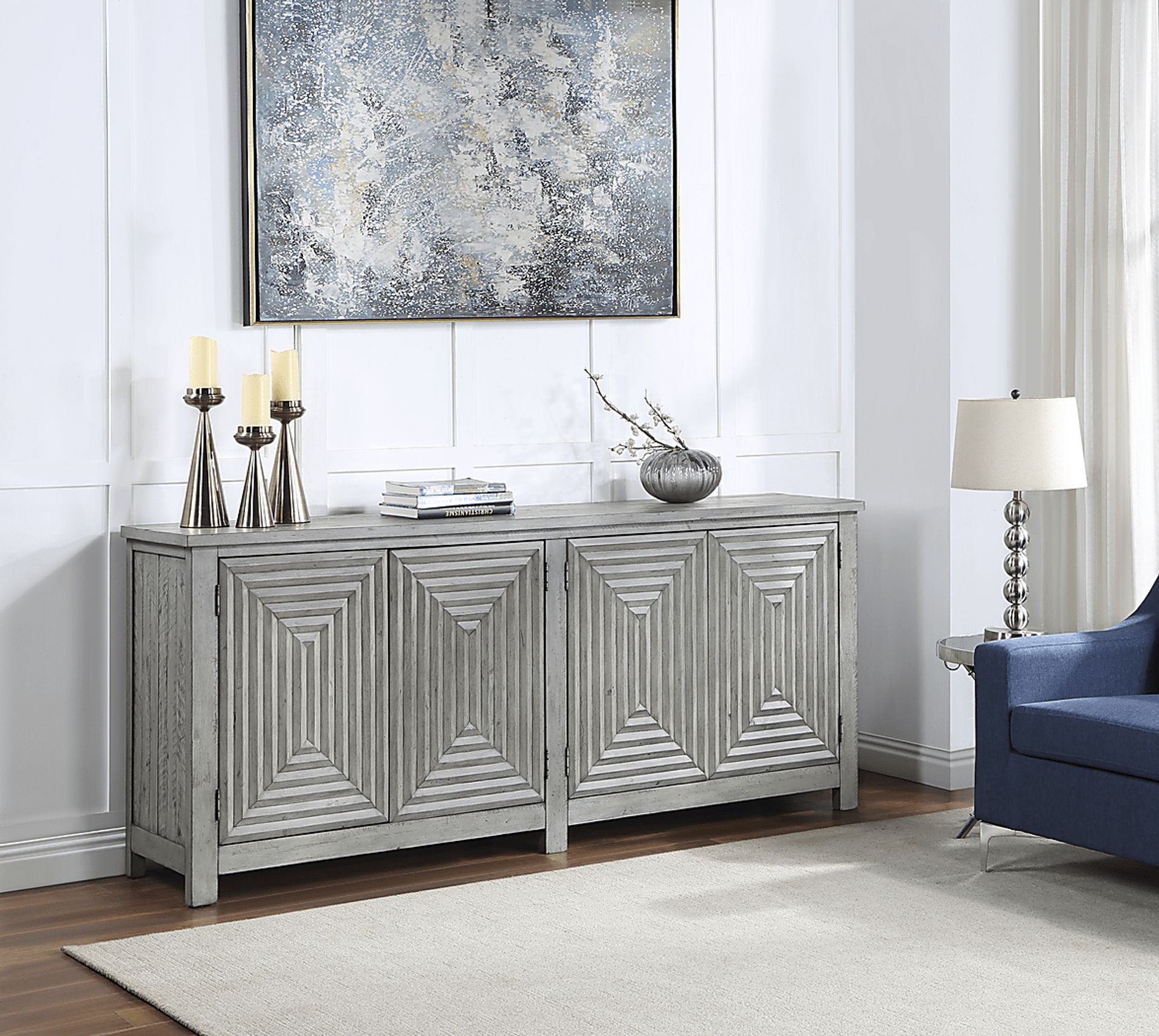 Mihash Gray Sideboard - Image 2
