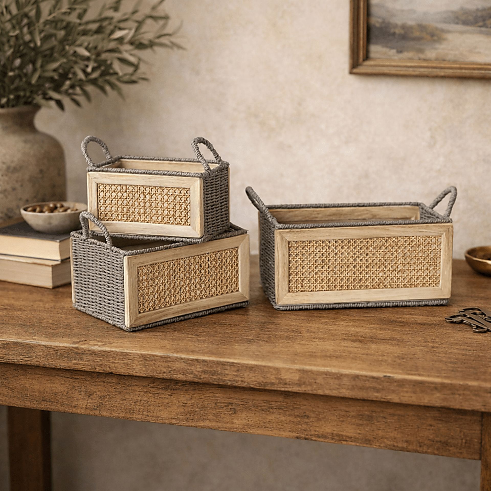 Mihi Brown Basket, Set of 3 - Image 3