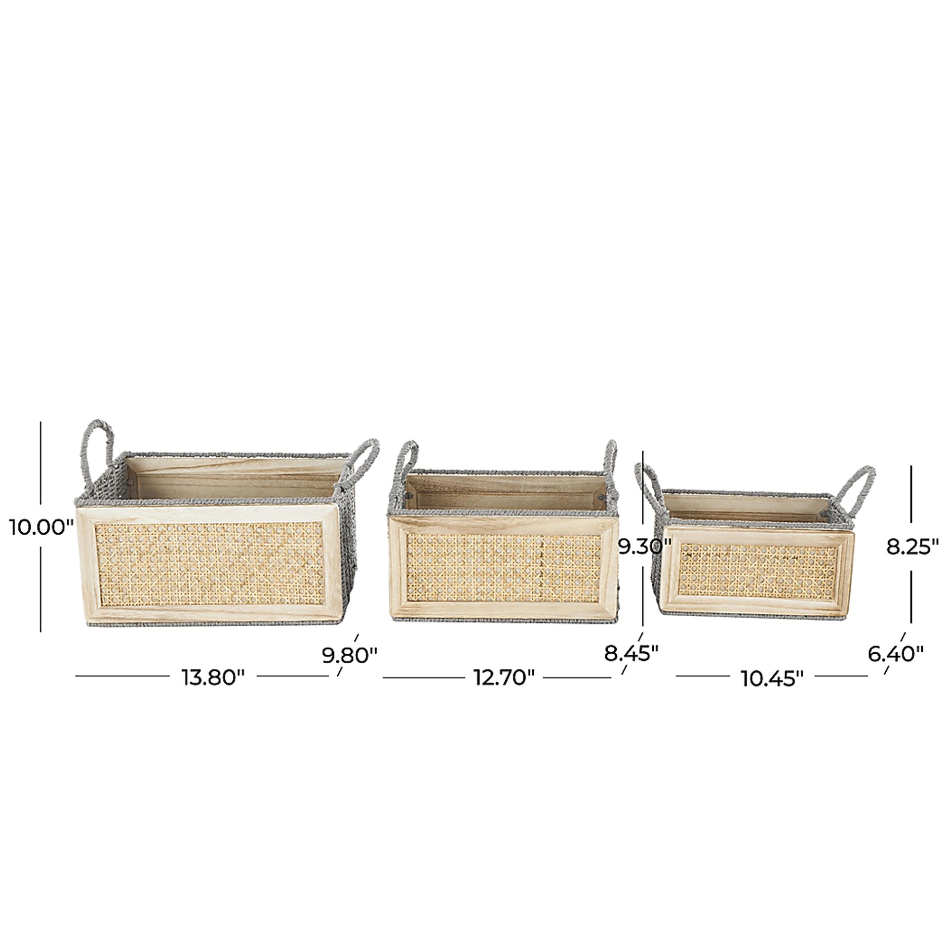 Mihi Brown Basket, Set of 3 - Image 5
