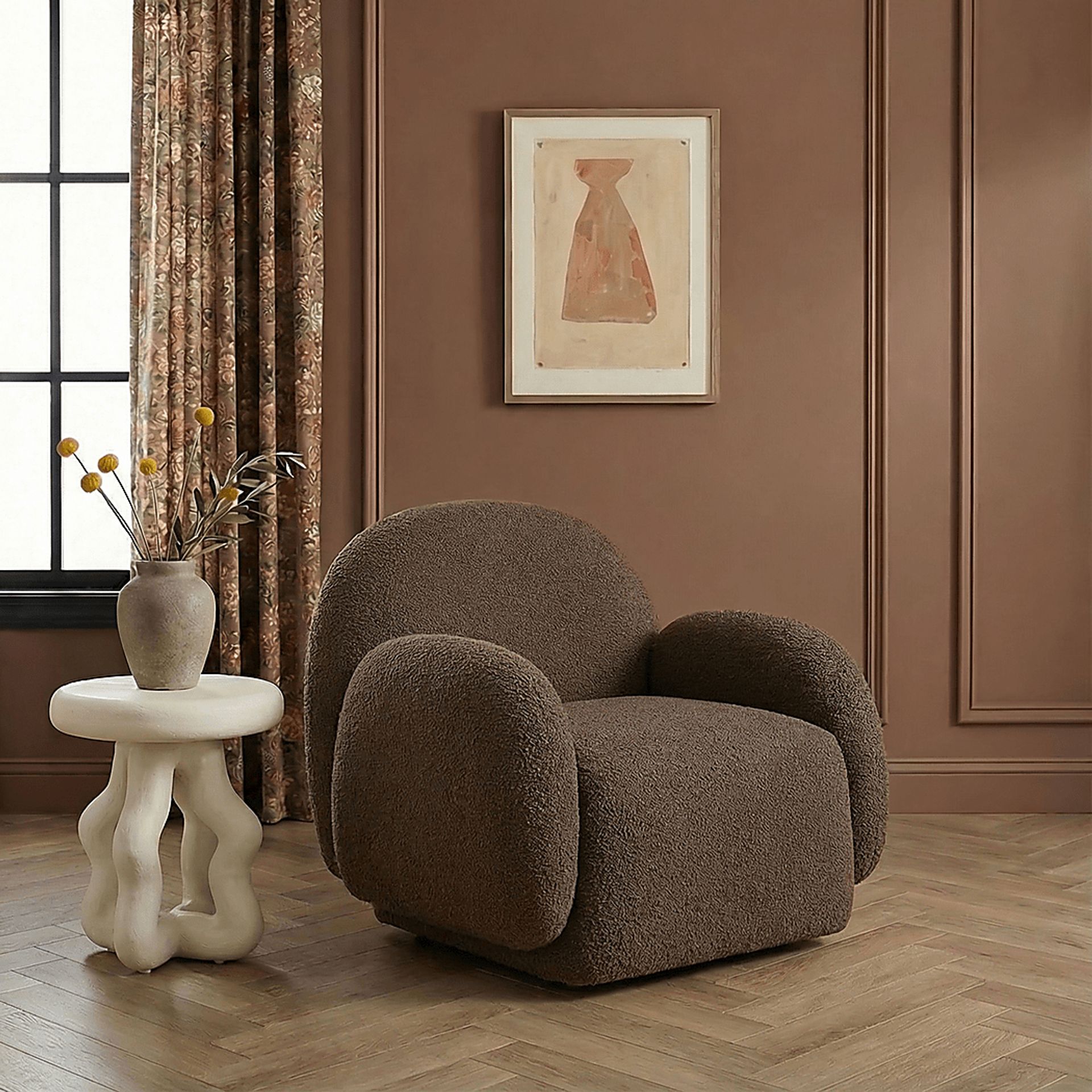 Mihr Brown Accent Chair - Image 2
