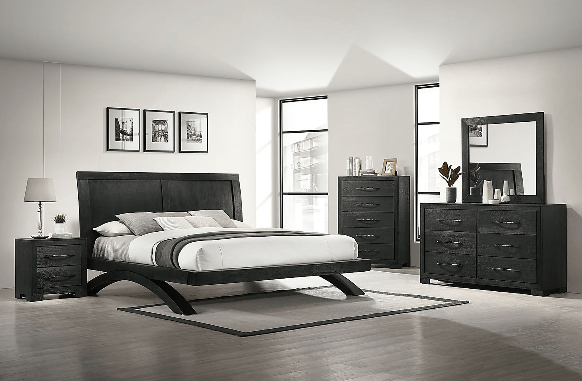Mihran Black Nightstand - Image 2