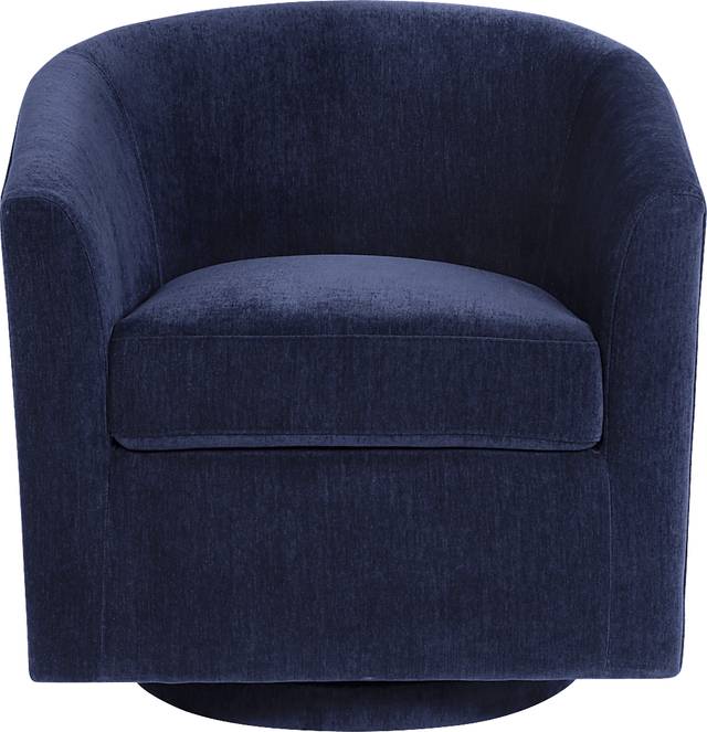 Mikaela Ink Swivel Accent Chair - Thumbnail - Image 2