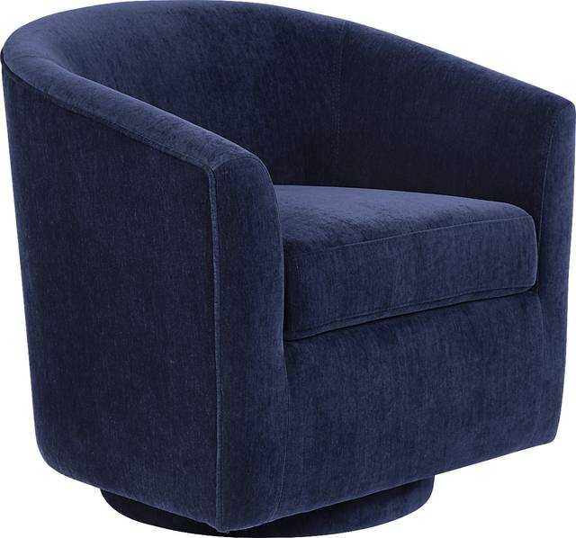 Mikaela Ink Swivel Accent Chair - Thumbnail - Image 1