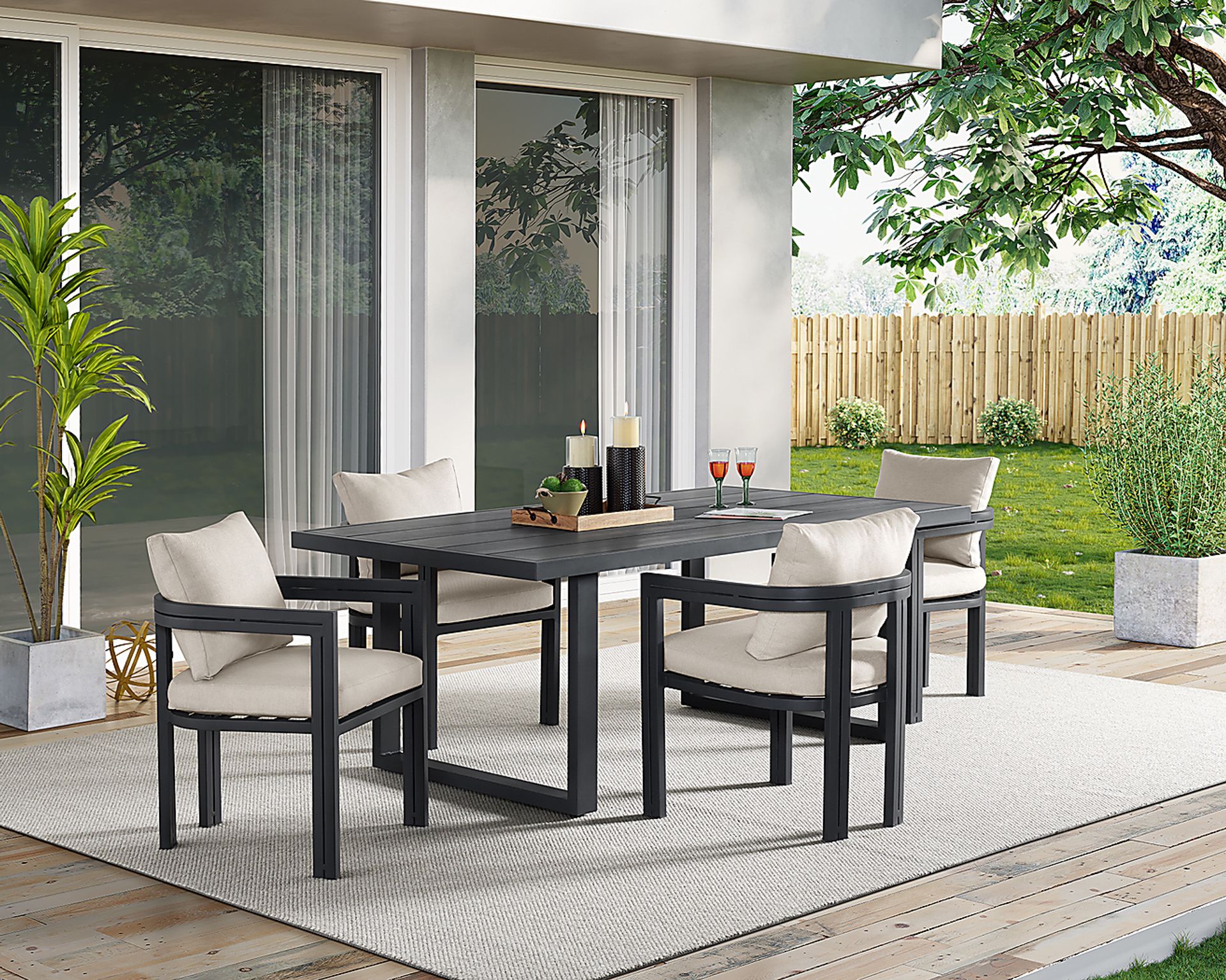 Mikayla Dark Gray Arm Chair - Image 2