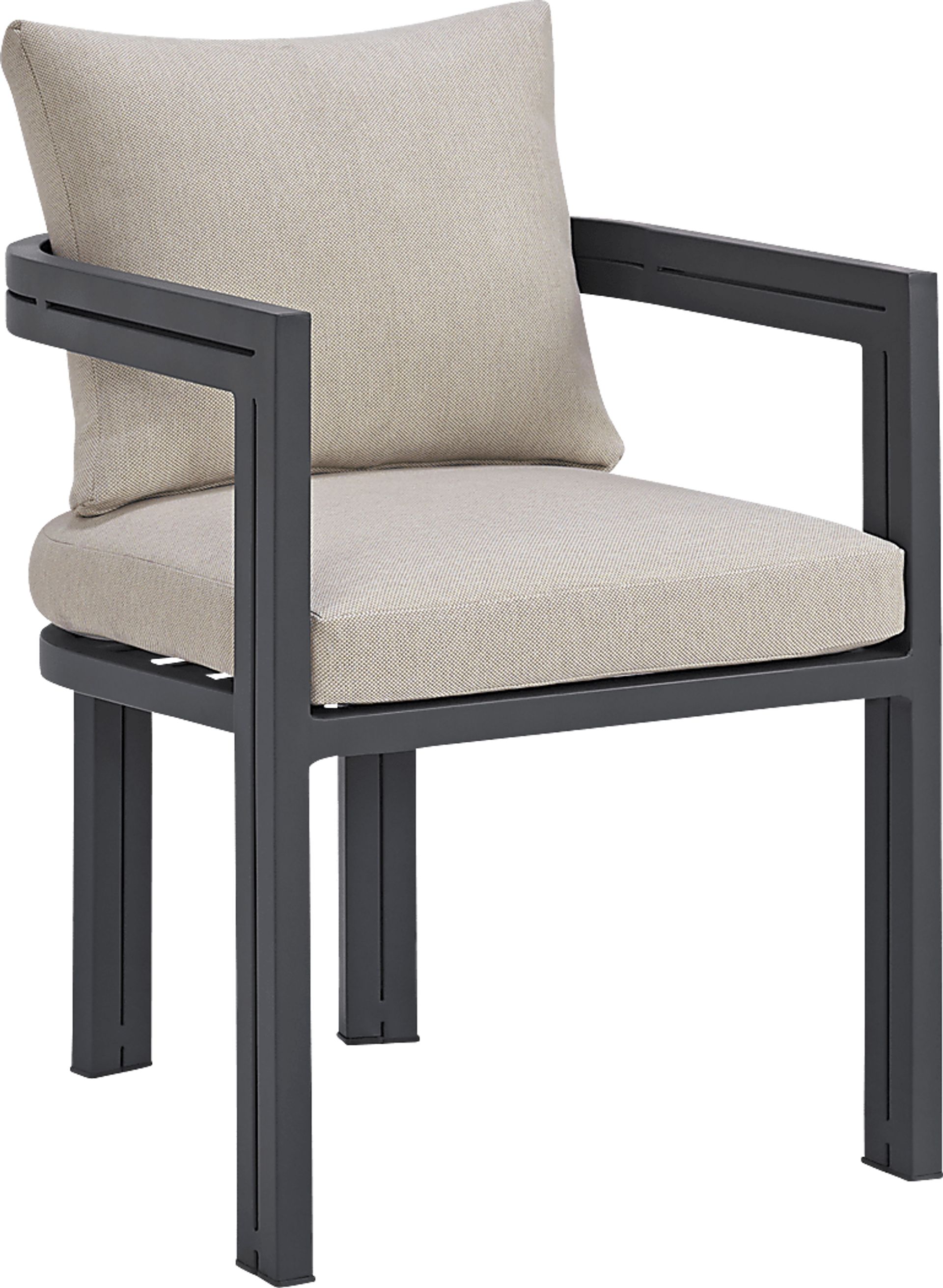 Mikayla Dark Gray Arm Chair - Image 1