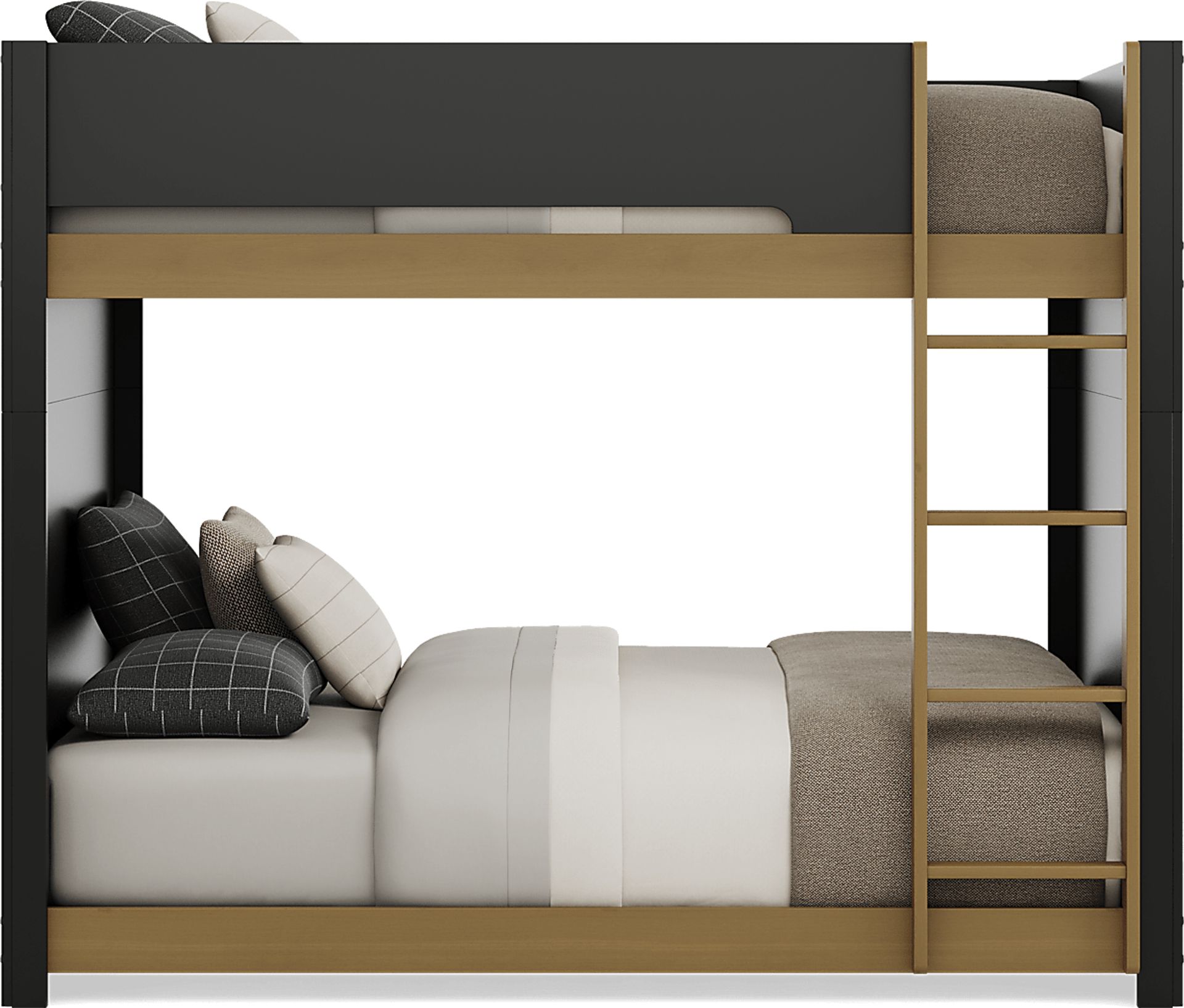Kids Mikka Black Full/Full Convertible Bunk Bed - Image 2