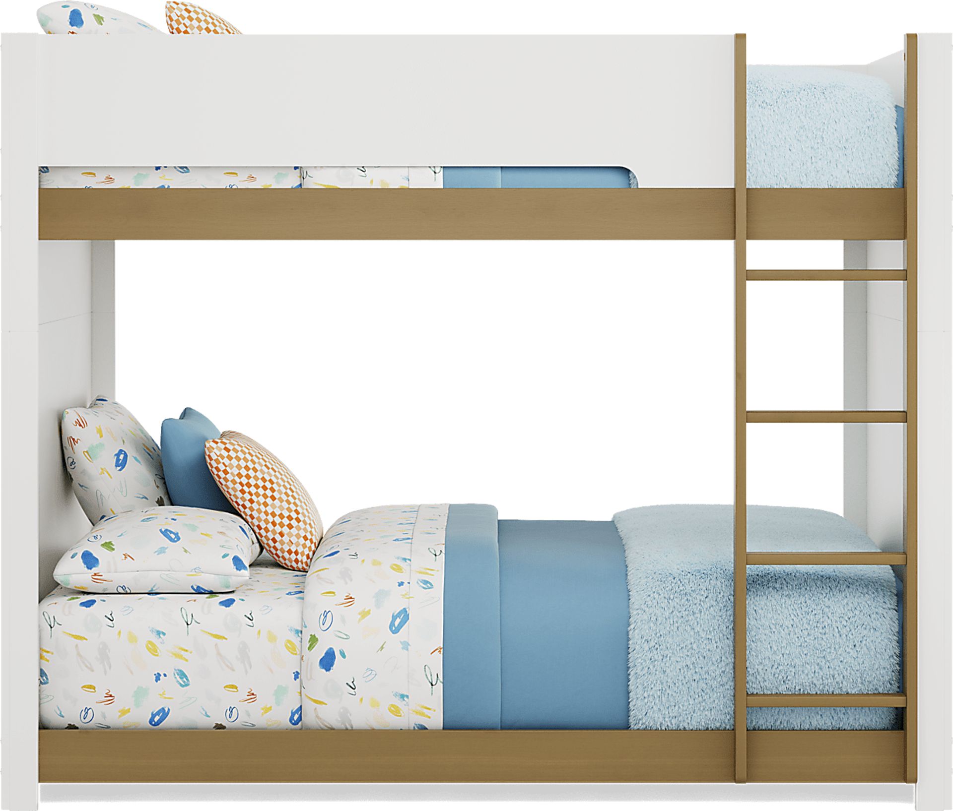 Kids Mikka White Full/Full Convertible Bunk Bed - Image 2
