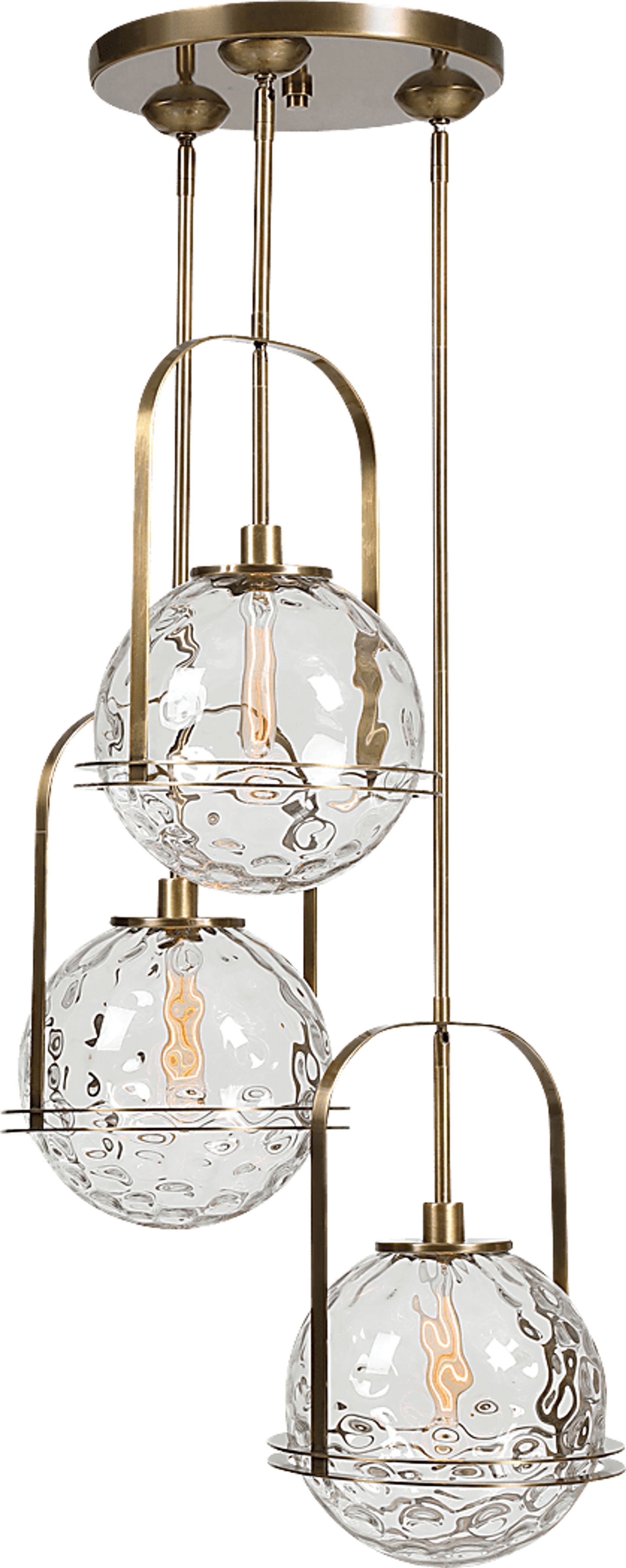 Mila Sea Brass Chandelier - Image 1