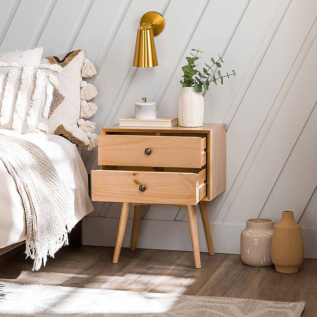 Milaen 2 Drawer Brown Nightstand - Thumbnail - Image 3