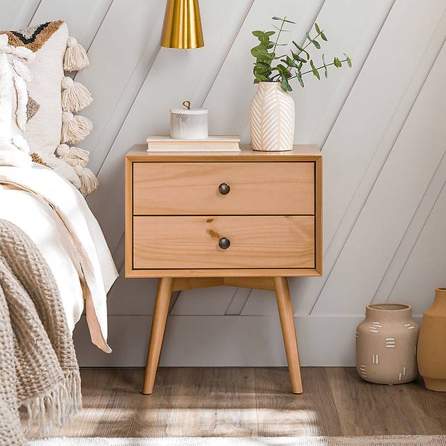 Milaen 2 Drawer Brown Nightstand - Thumbnail - Image 5