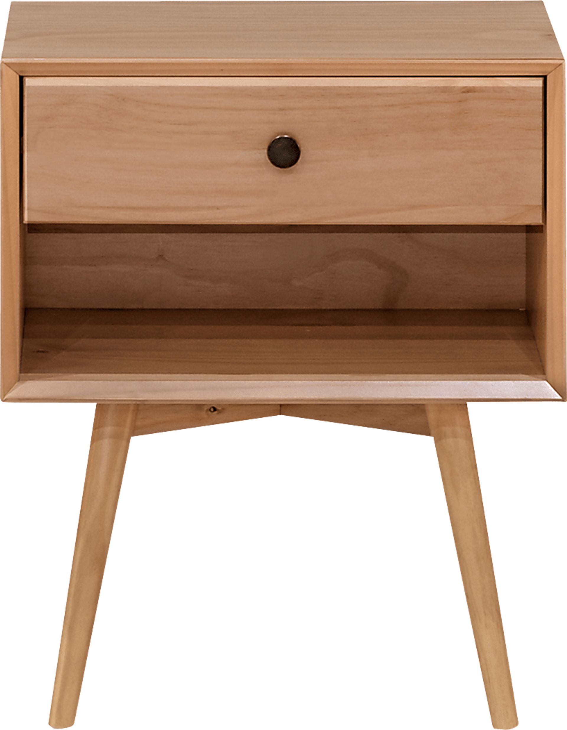 Milaen One Drawer Brown Nightstand - Image 1
