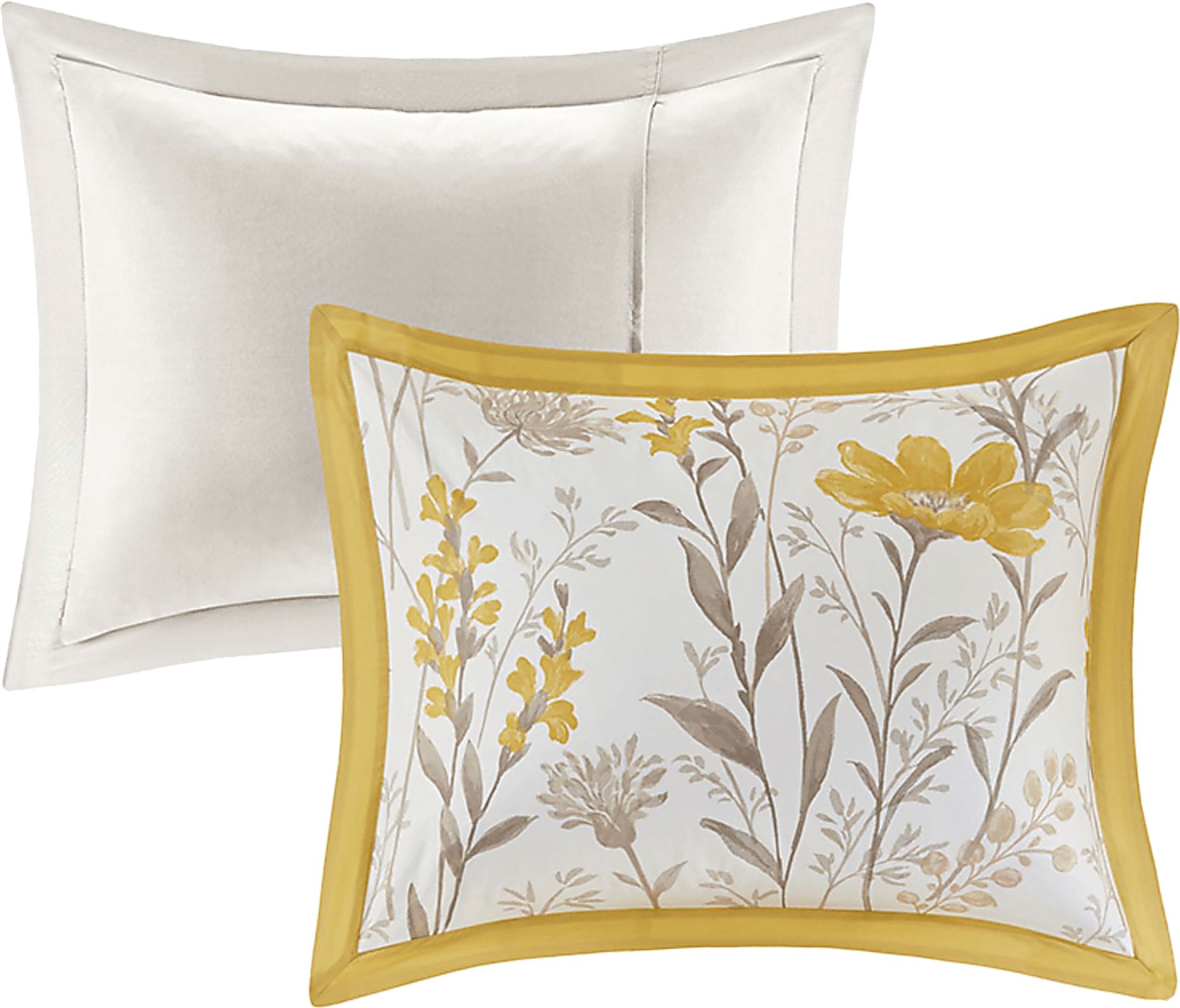 Milaia Yellow 5 pc King Comforter Set - Image 7