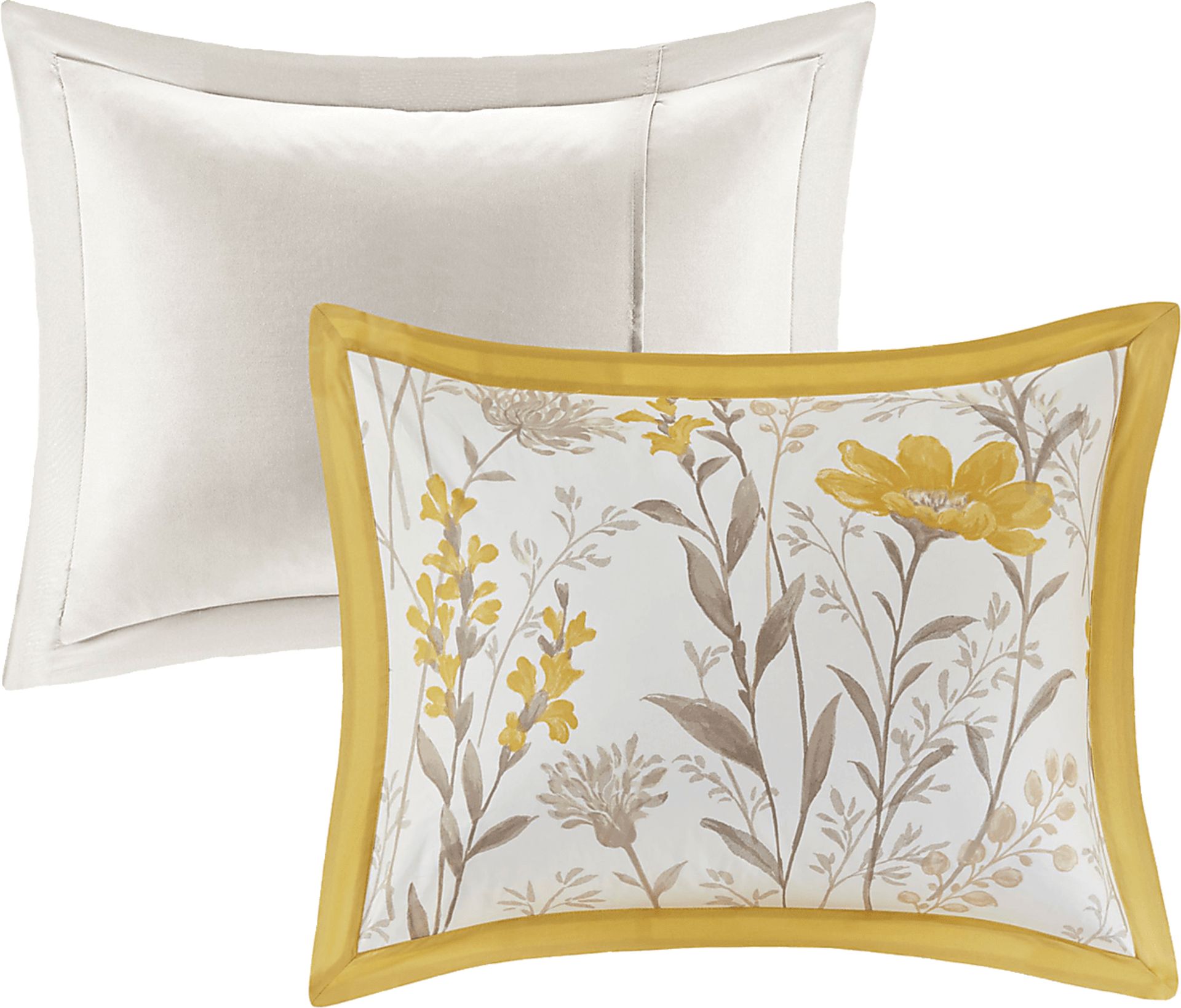 Milaia Yellow 5pc Full Comforter Set - Image 5