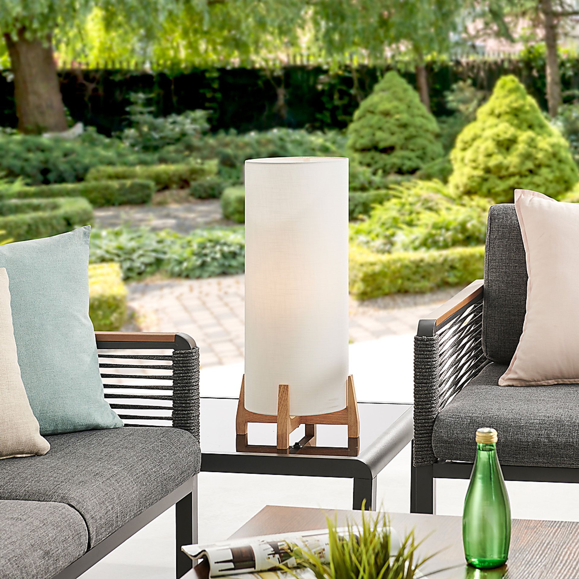 Milam Trail White Outdoor Lamp - Image 3