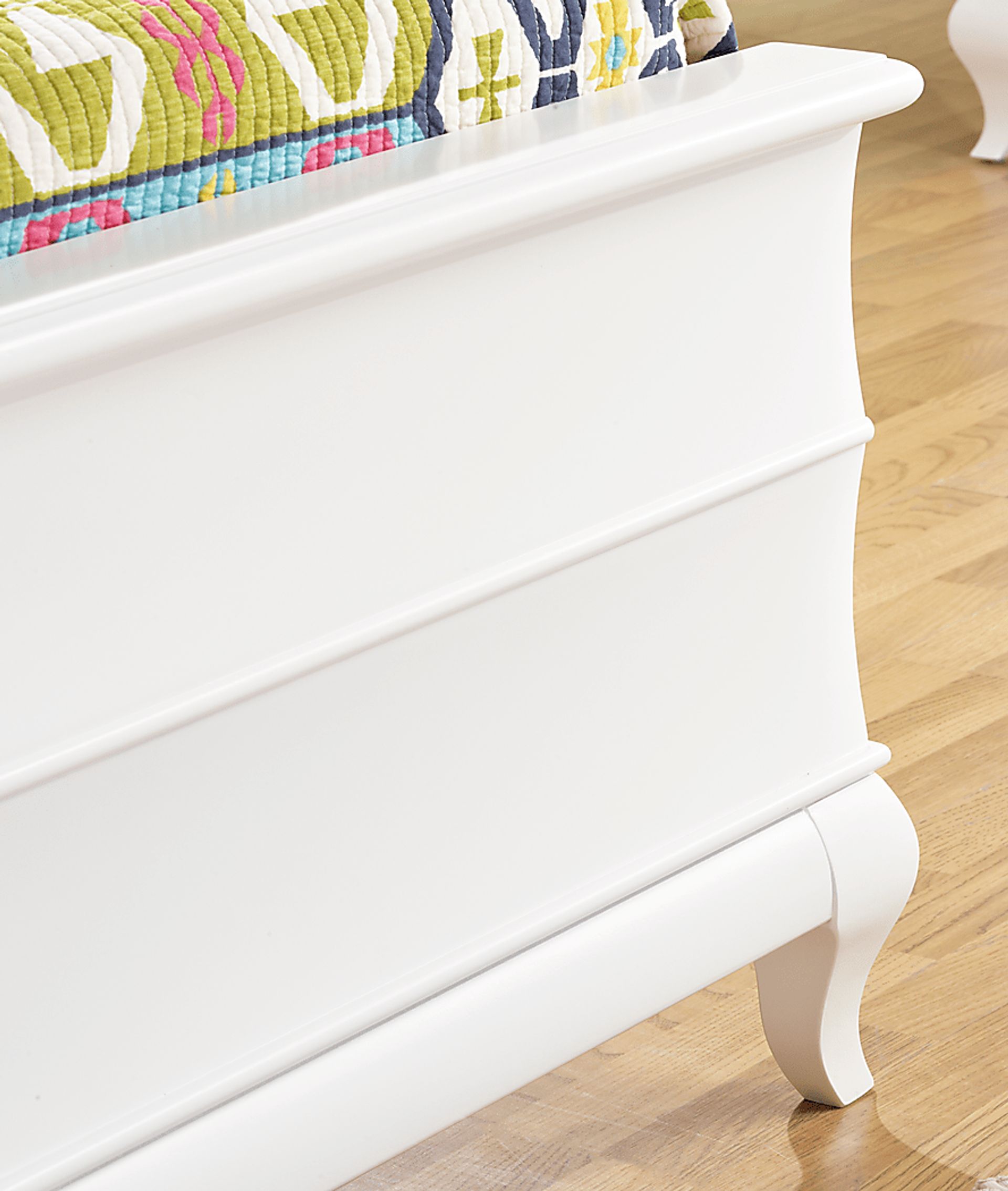 Milan White 3 Pc Twin Bed - Image 2