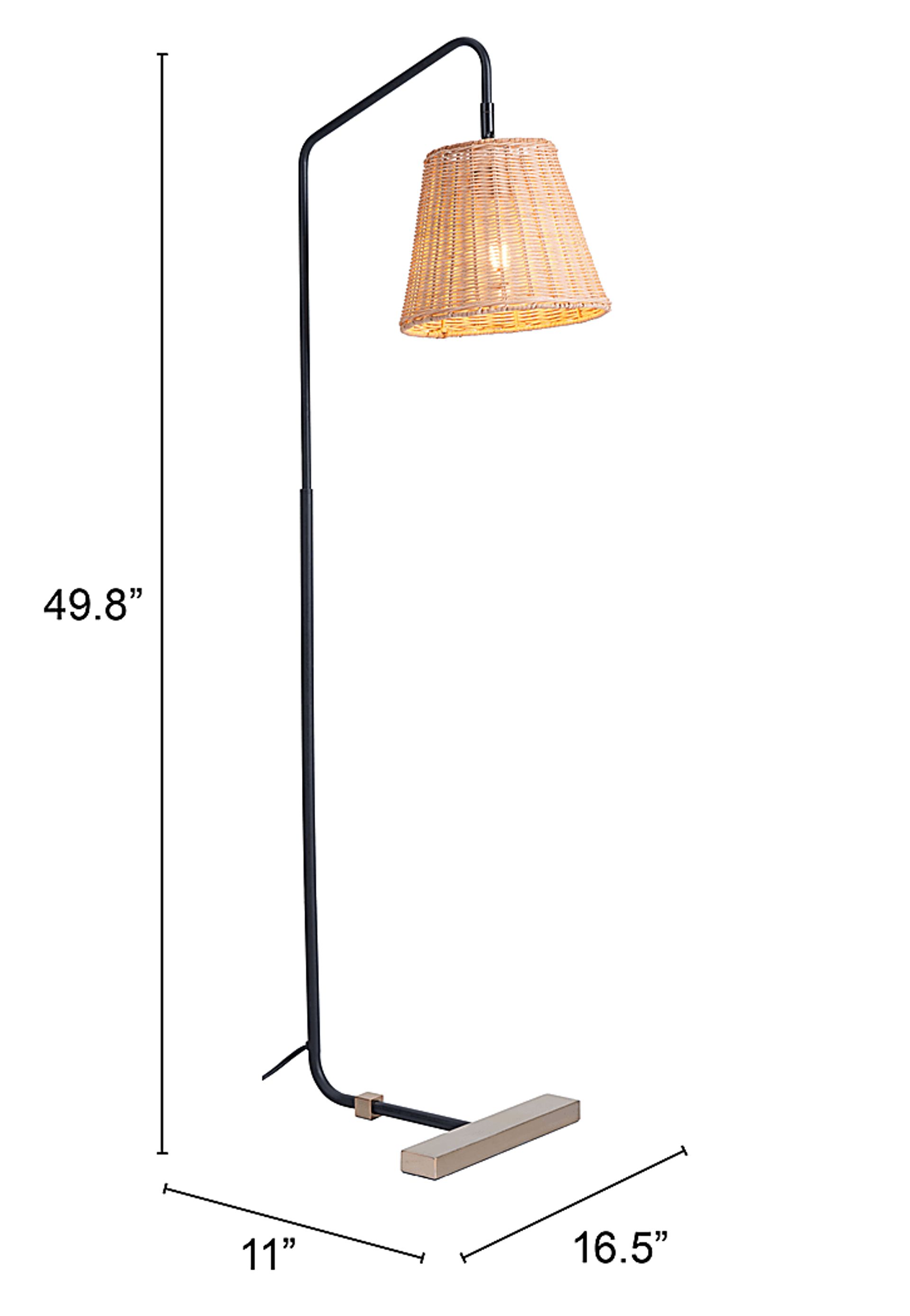 Milanese Point Natural Floor Lamp - Image 10