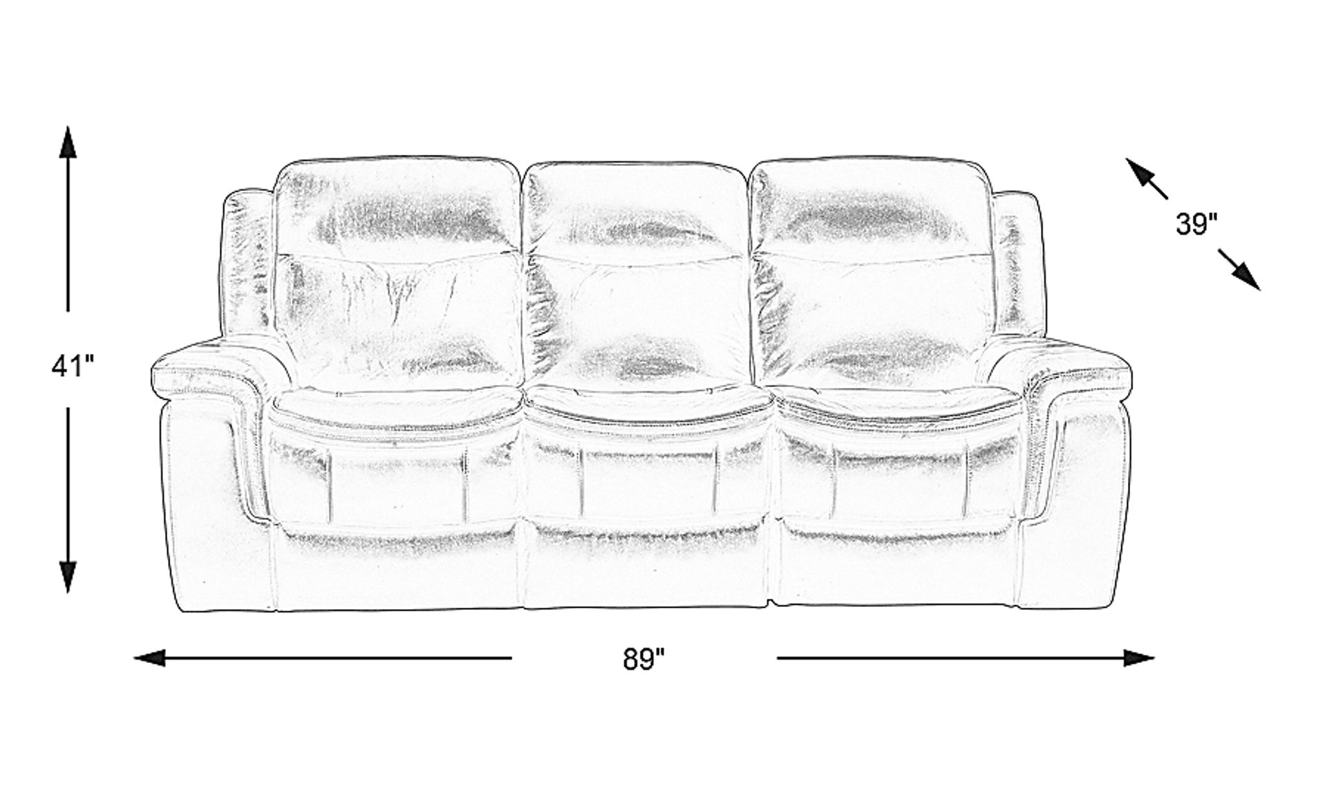Dimension Image. Please refer to the Dimension Tab on this page for dimension details.