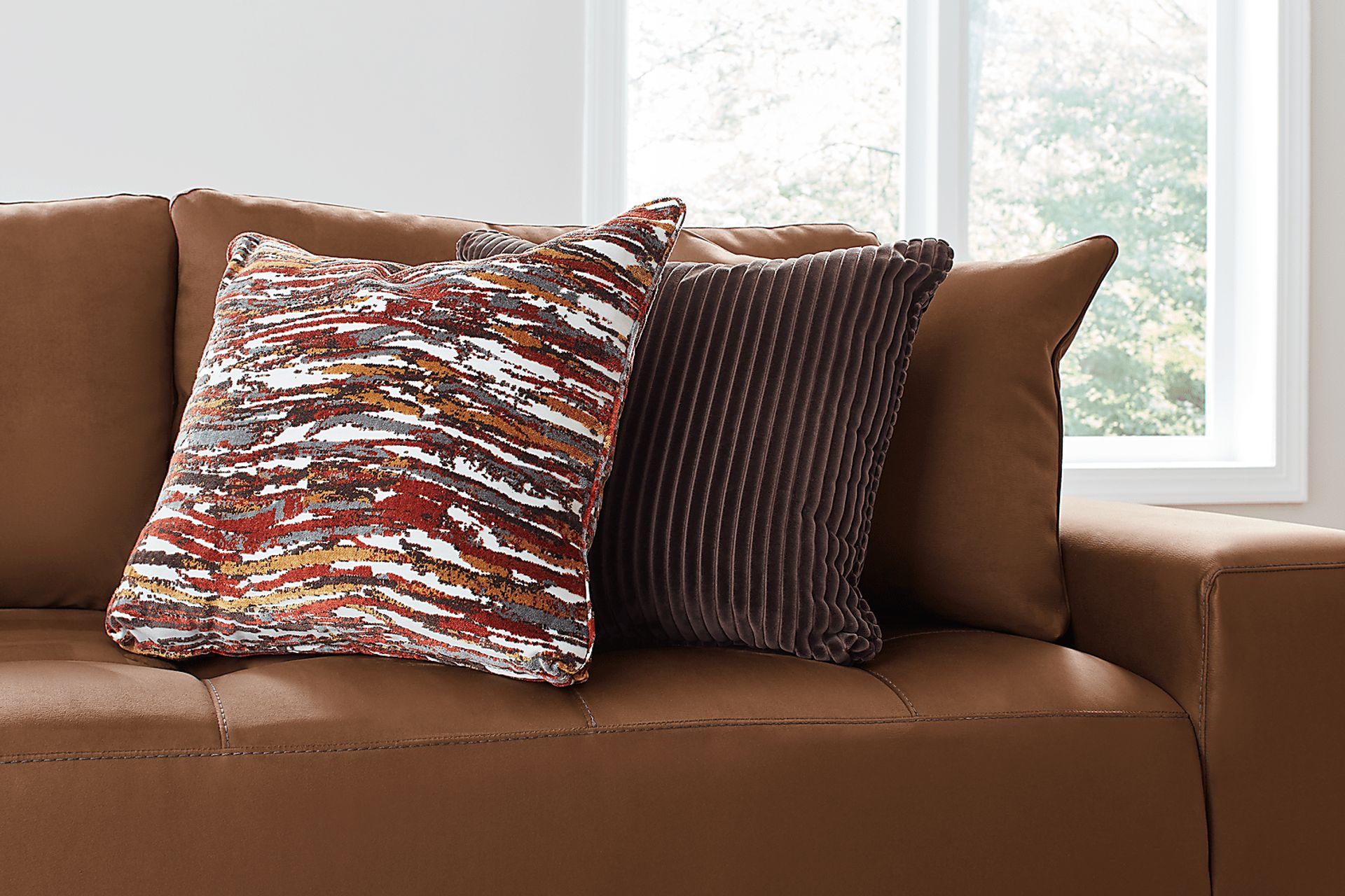 Milano Brown 4 Pc Sectional - Image 5