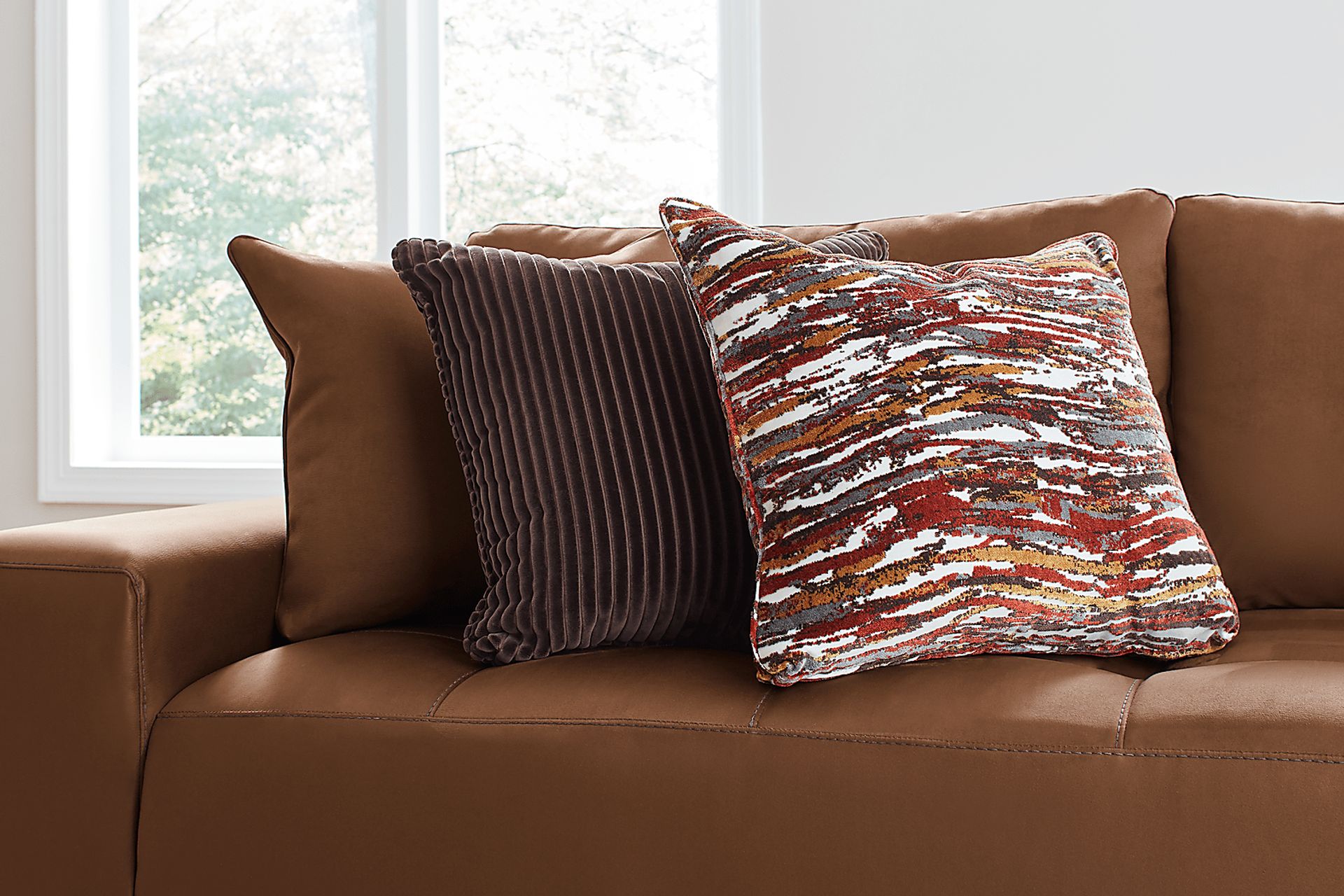 Milano Brown 4 Pc Sectional - Image 5