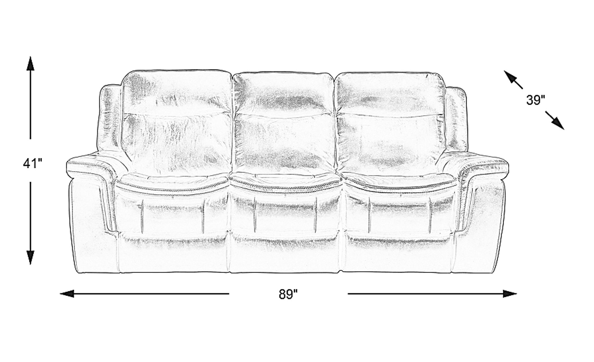 Dimension Image. Please refer to the Dimension Tab on this page for dimension details.