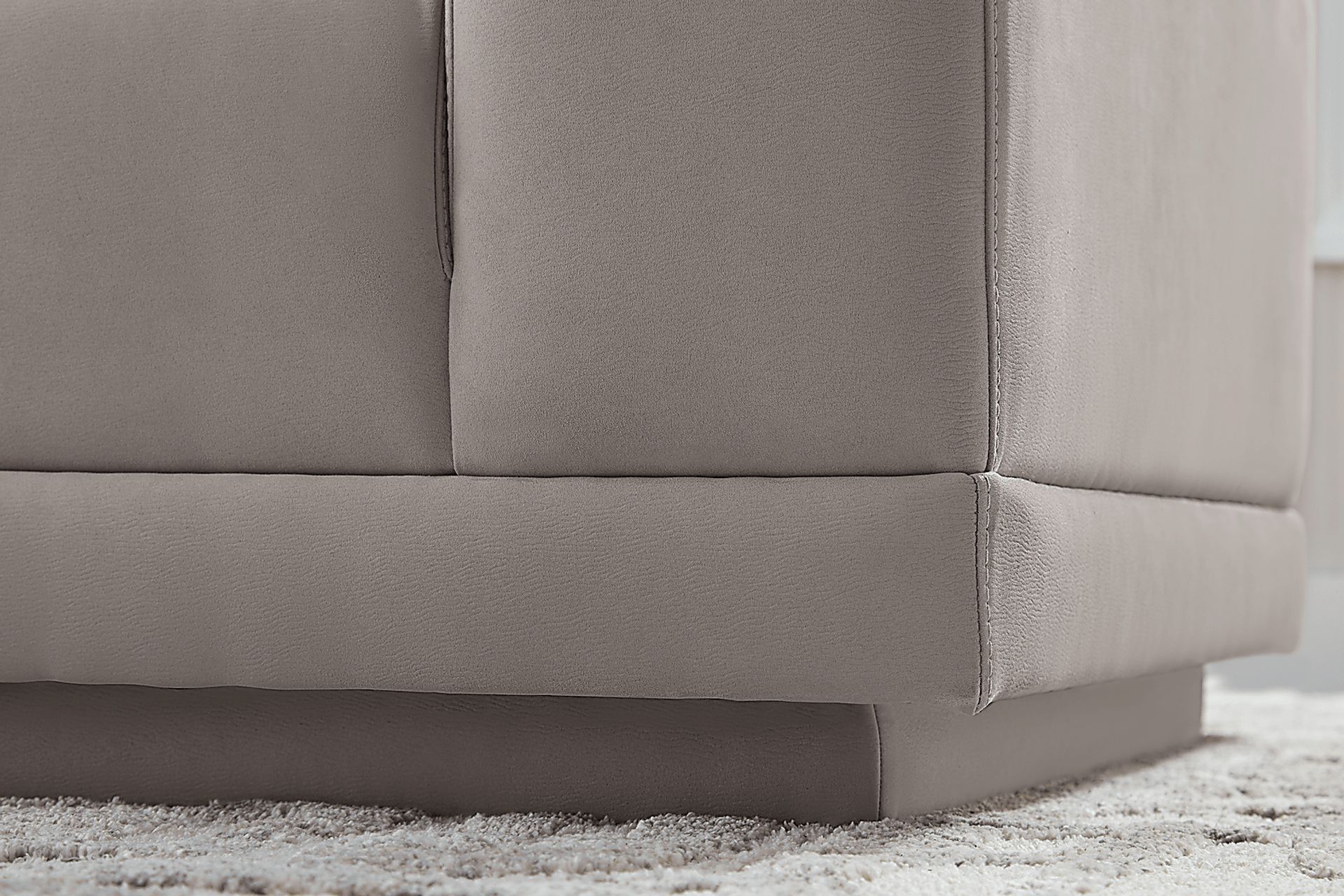 Drew & Jonathan Milano Platinum Beige Polyester,Polyurethane