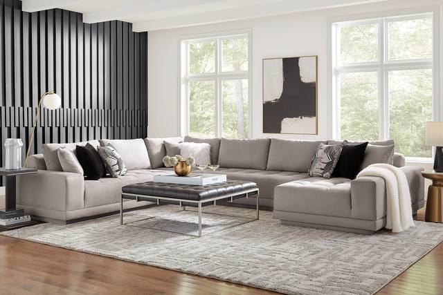 Milano Platinum 4 Pc Sectional - Thumbnail - Image 2
