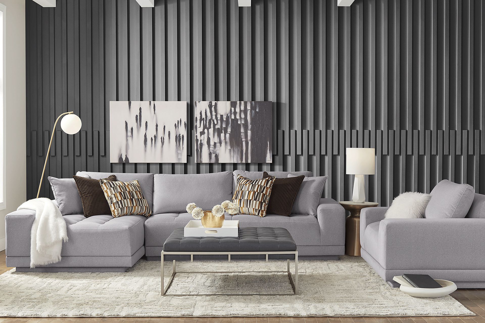 Milano Smoke 2 Pc Sectional - Image 2