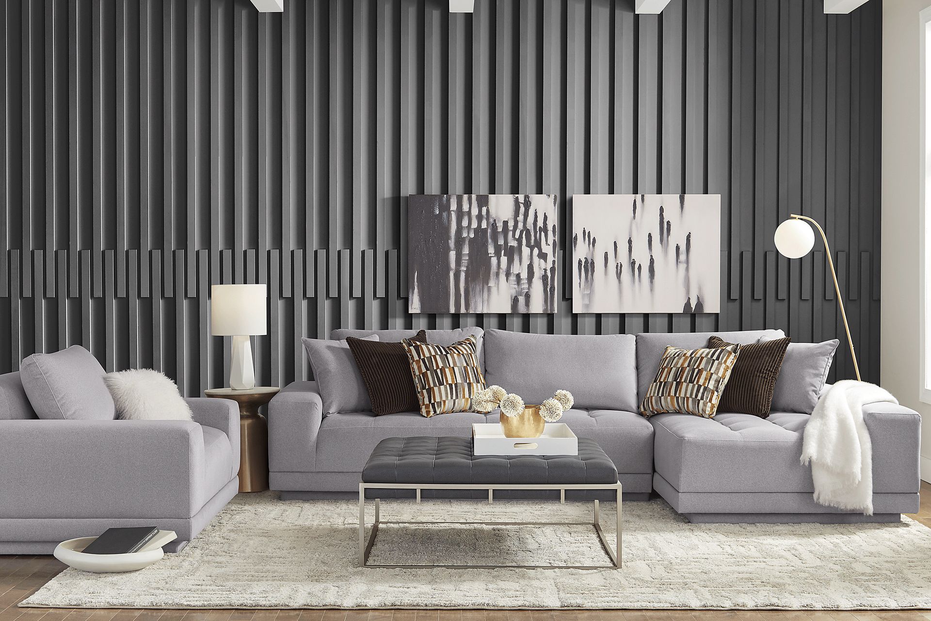 Milano Smoke 2 Pc Sectional - Image 2
