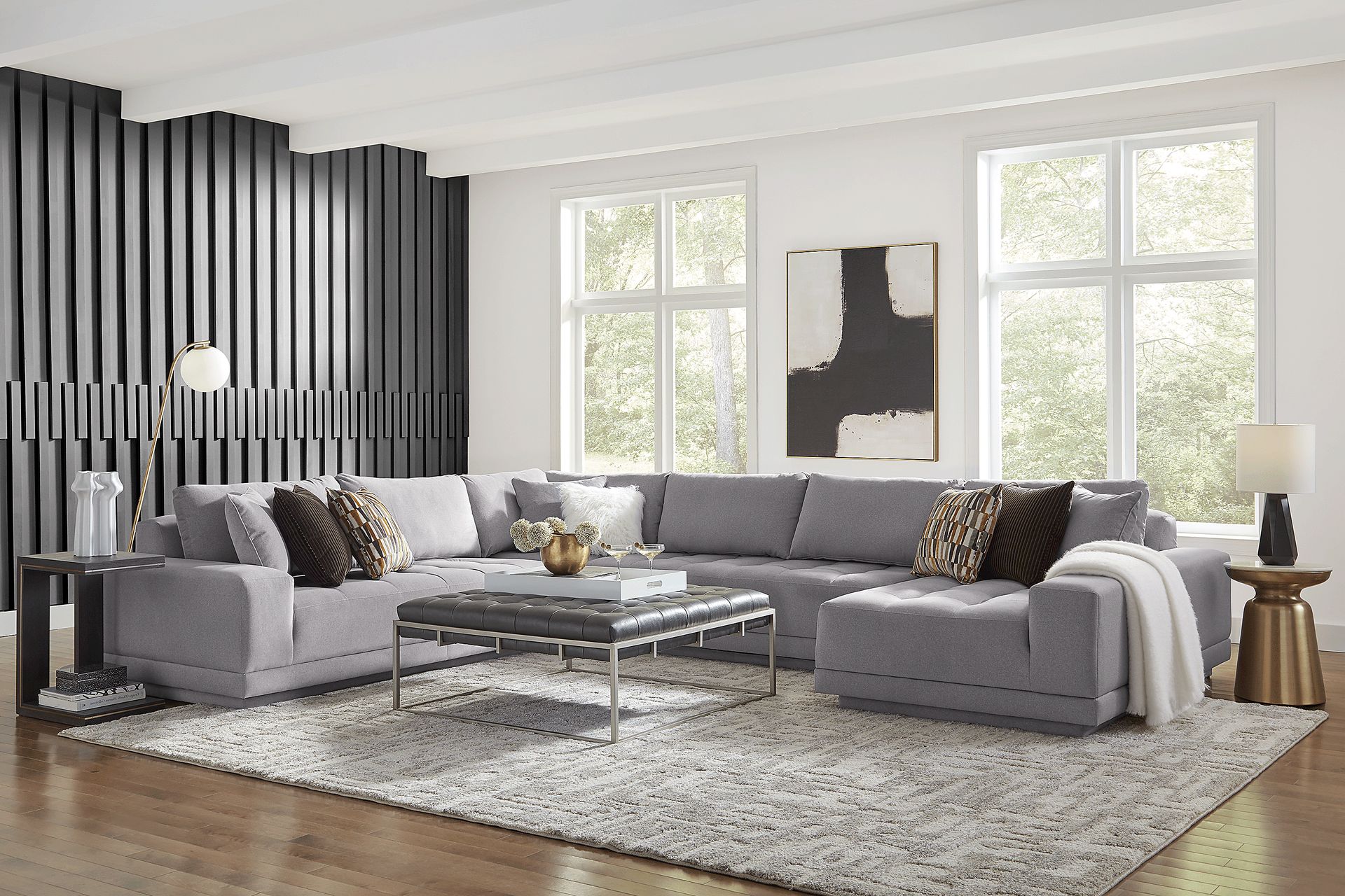 Milano Smoke 4 Pc Sectional - Image 2