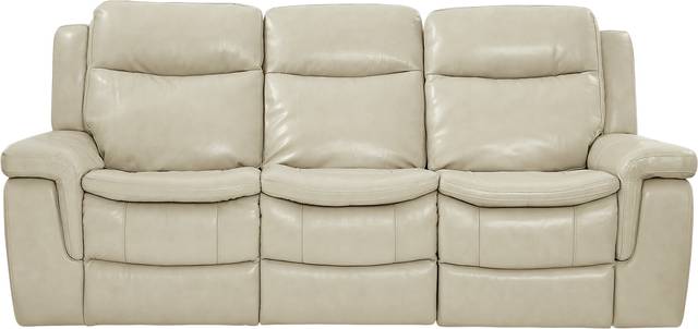 Milano Stone Leather Power Plus Reclining Sofa - Thumbnail - Image 1