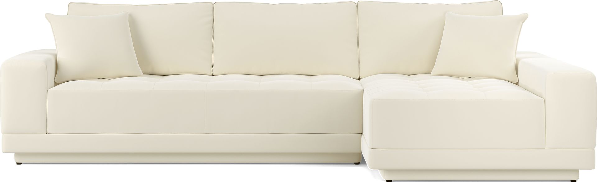 Milano White 2 Pc Sectional - Image 3