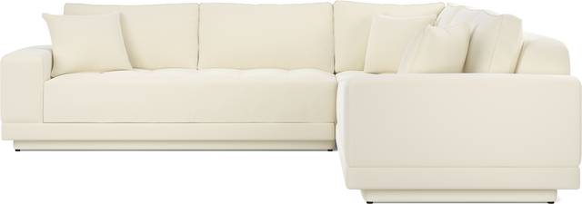 Milano White 3 Pc Sectional - Thumbnail - Image 2