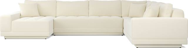 Milano White 4 Pc Sectional - Thumbnail - Image 3