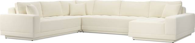 Milano White 4 Pc Sectional - Thumbnail - Image 1